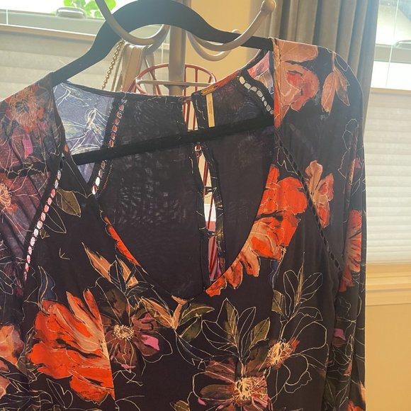 FREE PEOPLE NAVY MINI DRESS - Picture 4 of 8